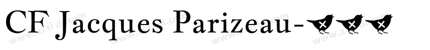 CF Jacques Parizeau字体转换